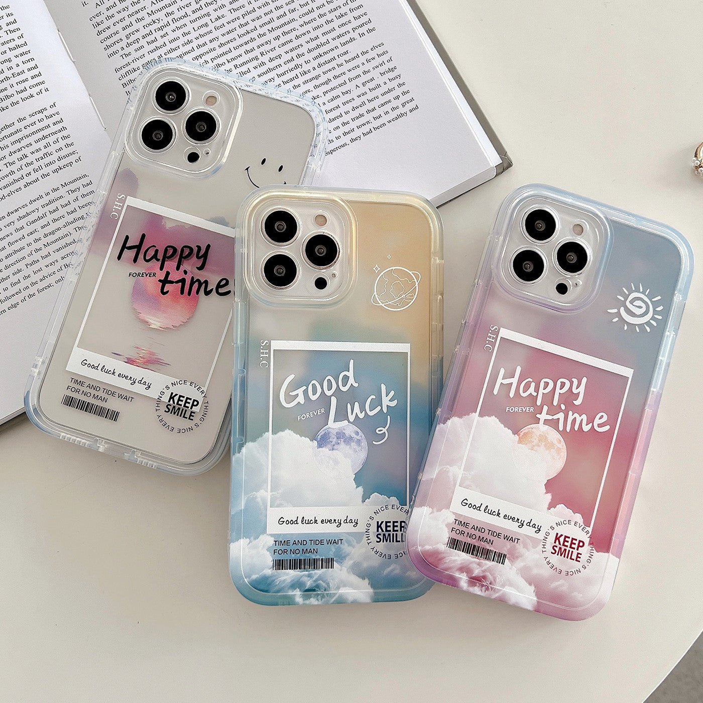 Gradient Transparent Color Cloud Letter 13 12 11 Pro Pro Max Mobile Phone Case - Krosscanada
