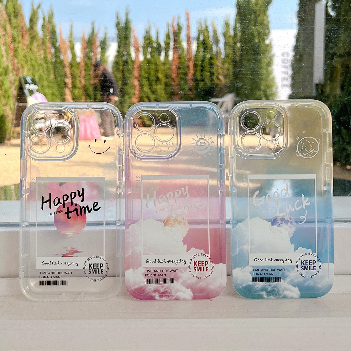 Gradient Transparent Color Cloud Letter 13 12 11 Pro Pro Max Mobile Phone Case - Krosscanada