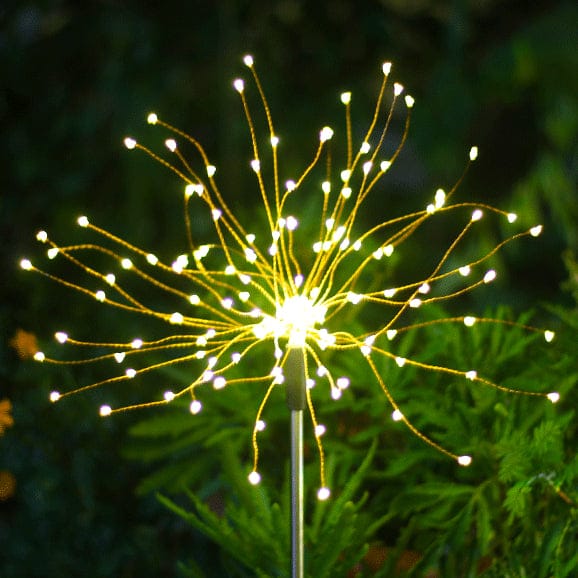 Ground - Inserted Firework Lights Christmas Outdoor LED Holiday Sky Starry Lights Lawn Christmas Lights Solar String Lights - Krosscanada