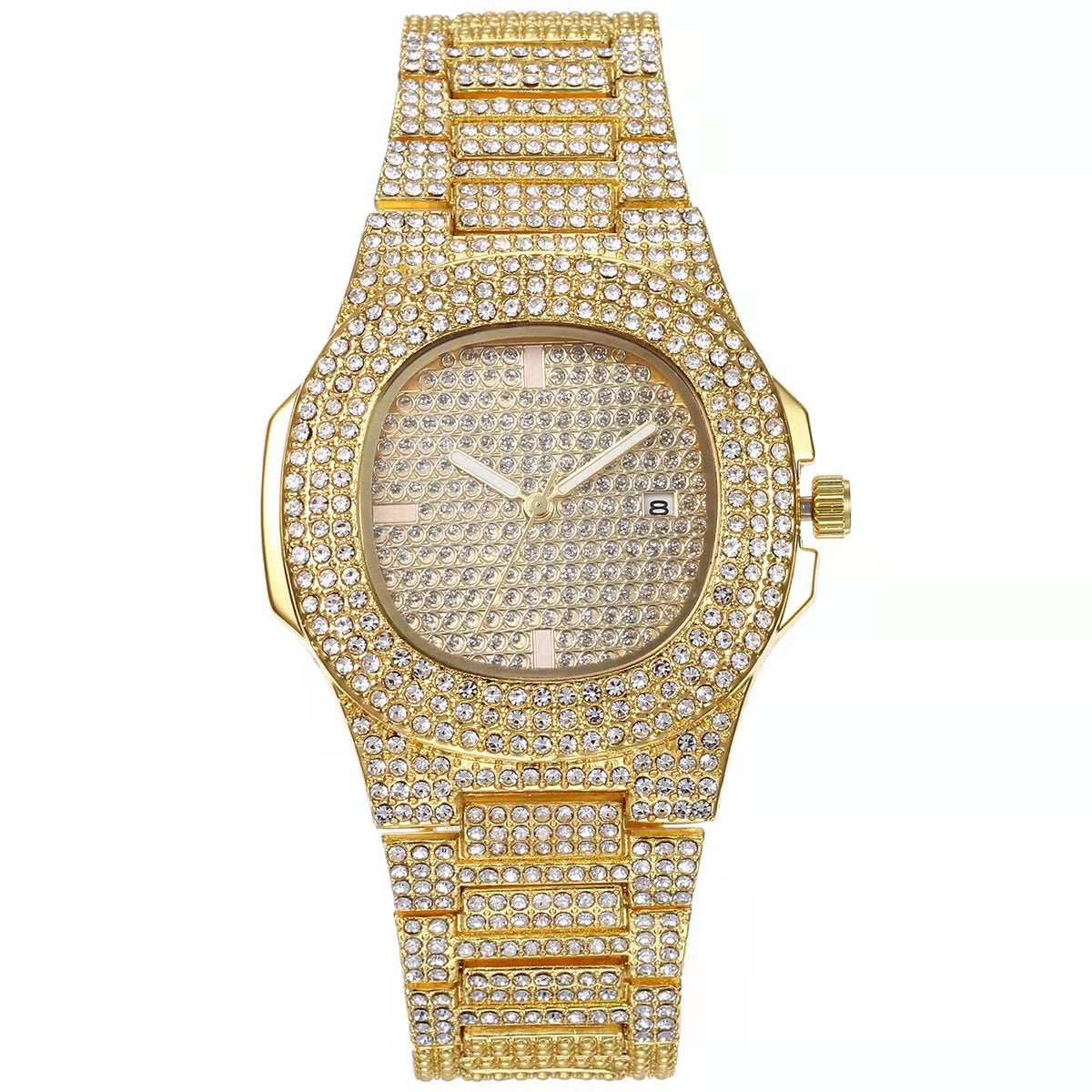 Gypsophila Steel Band Men's Hip Hop Style Punk Watch - Krosscanada
