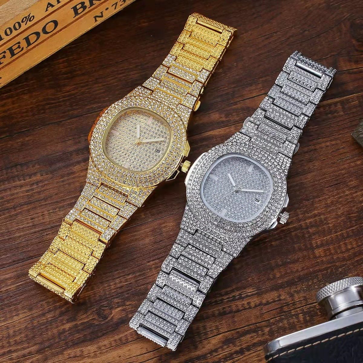 Gypsophila Steel Band Men's Hip Hop Style Punk Watch - Krosscanada