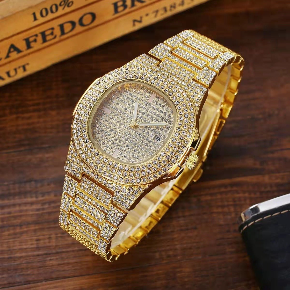 Gypsophila Steel Band Men's Hip Hop Style Punk Watch - Krosscanada