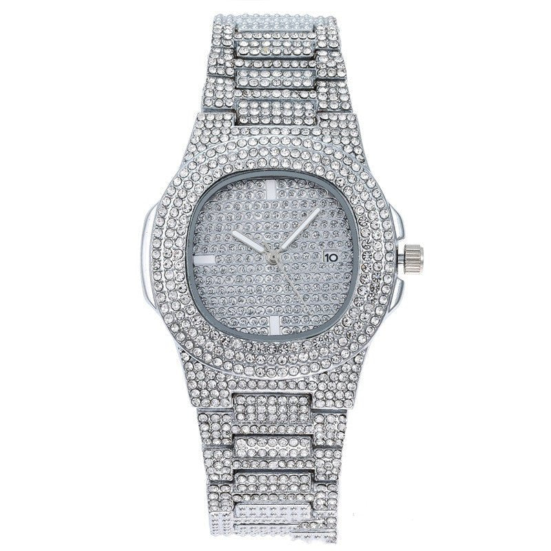 Gypsophila Steel Band Men's Hip Hop Style Punk Watch - Krosscanada