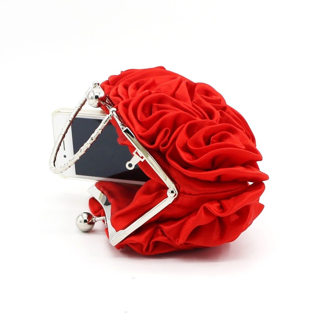 Hand held rose bag dinner bag bridal bag - Krosscanada