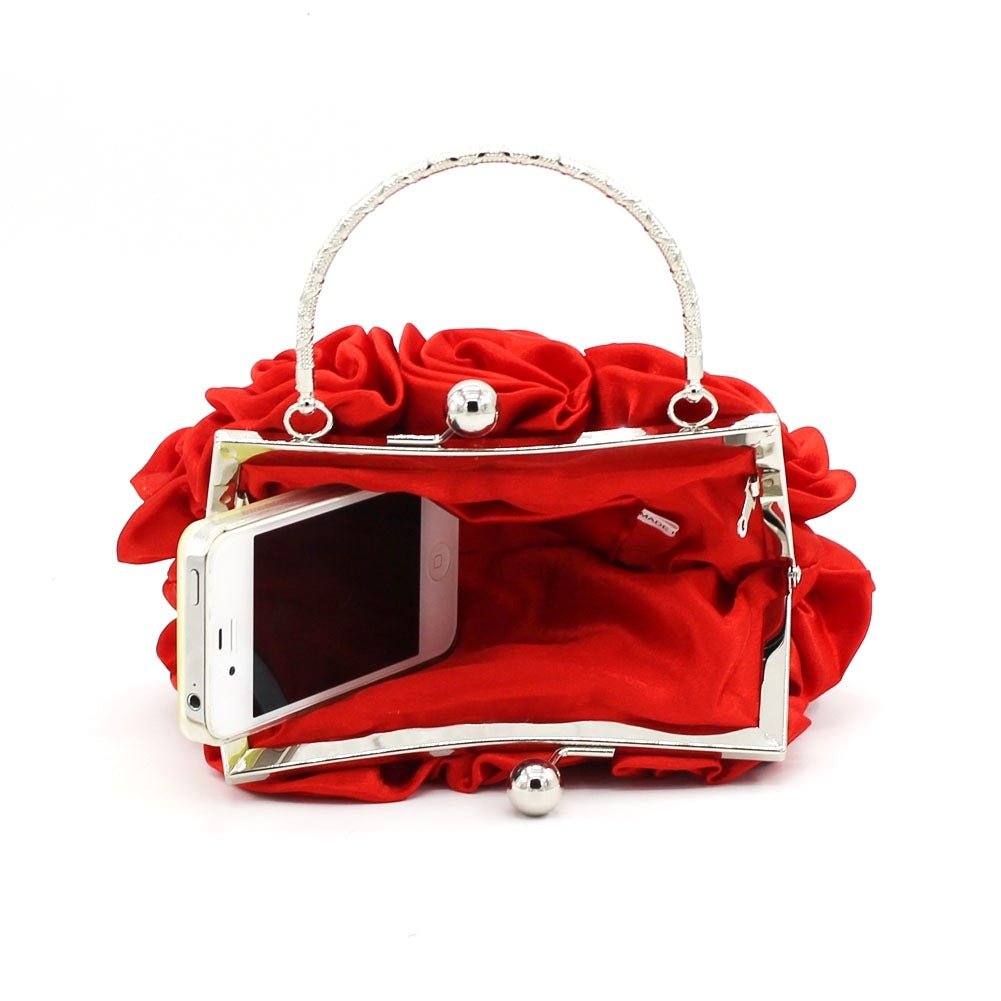 Hand held rose bag dinner bag bridal bag - Krosscanada