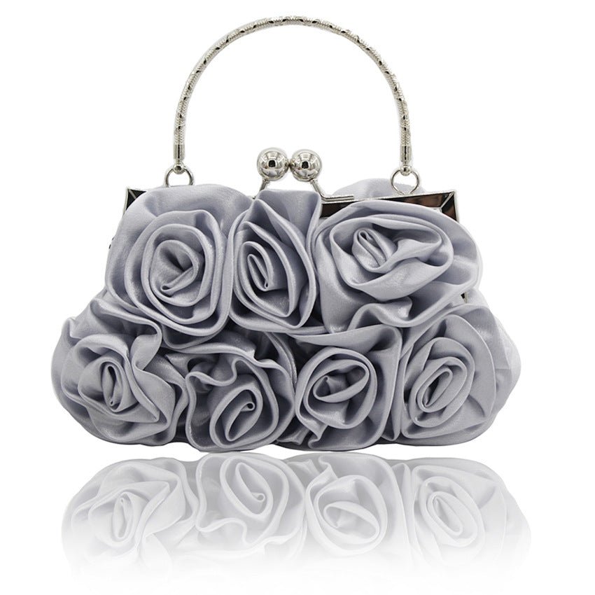 Hand held rose bag dinner bag bridal bag - Krosscanada