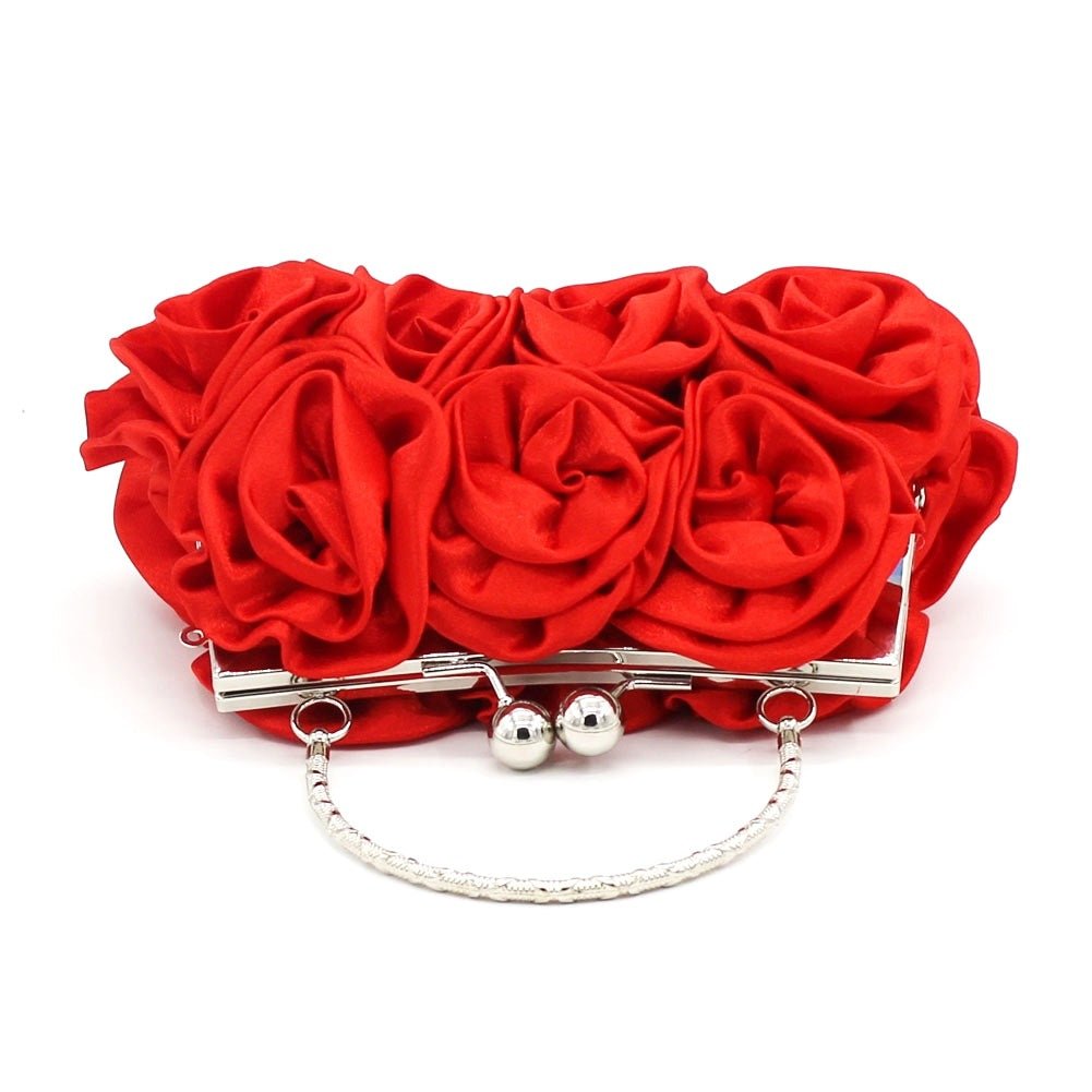 Hand held rose bag dinner bag bridal bag - Krosscanada