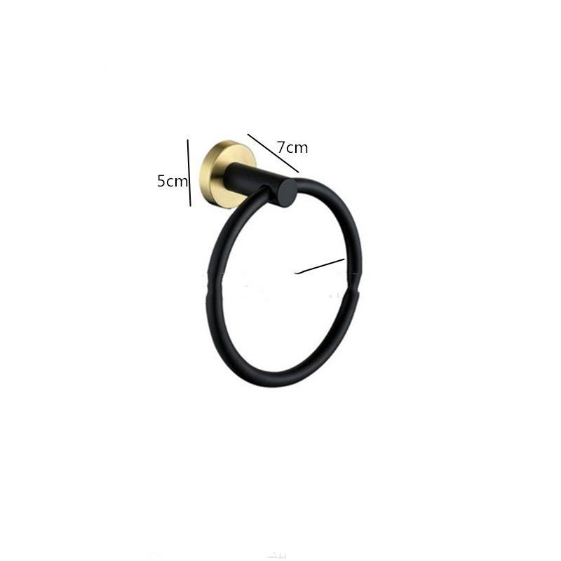 Hardware Pendant Set Bathroom Toilet Towel 304 Stainless Steel Towel Rack Hanging Ring - Krosscanada