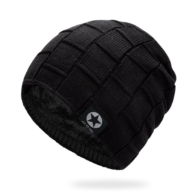 Hat Men Winter Thick Woolen Yarn - Krosscanada