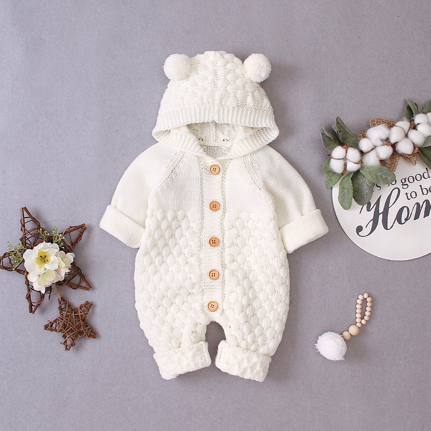 Hooded knitted jumpsuit - Krosscanada