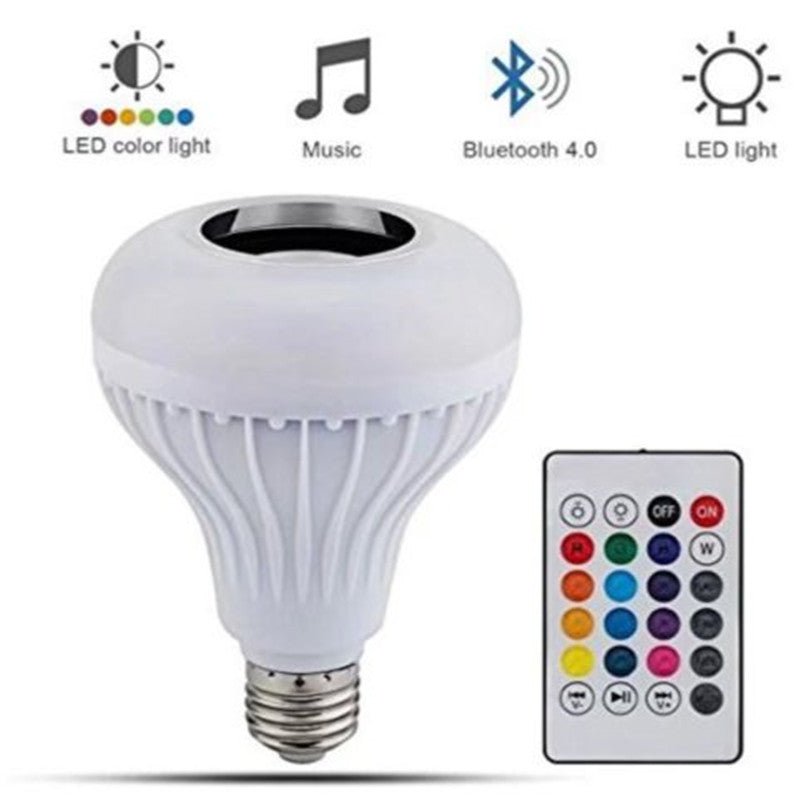 Intelligent seven - color bluetooth wireless with remote control audio bulb bubble lamp - Krosscanada