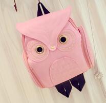 Japanese and Korean trends, women's Owl backpack, leisure travel bag, fashion personality cartoon Backpack - Krosscanada