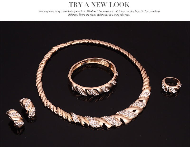 Jewelry Set Fashion Exaggerated RhinestonesJewelry Set - Krosscanada