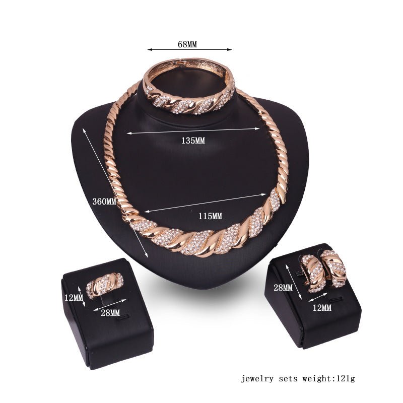 Jewelry Set Fashion Exaggerated RhinestonesJewelry Set - Krosscanada