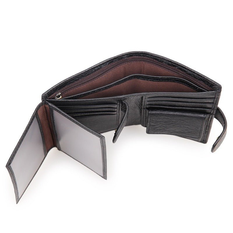 J.M.D first layer cowhide wallet multi - card leather men's wallet RFID foreign trade wallet - Krosscanada