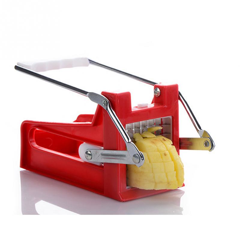 kitchen gadgets 2 Blades Potato Cutter Chopper Stainless French Fries Slicer for kitchen cortador de vegetales Home Kitchen Tool - Krosscanada