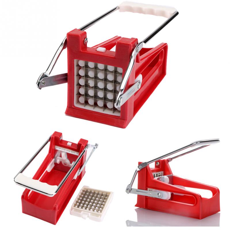 kitchen gadgets 2 Blades Potato Cutter Chopper Stainless French Fries Slicer for kitchen cortador de vegetales Home Kitchen Tool - Krosscanada