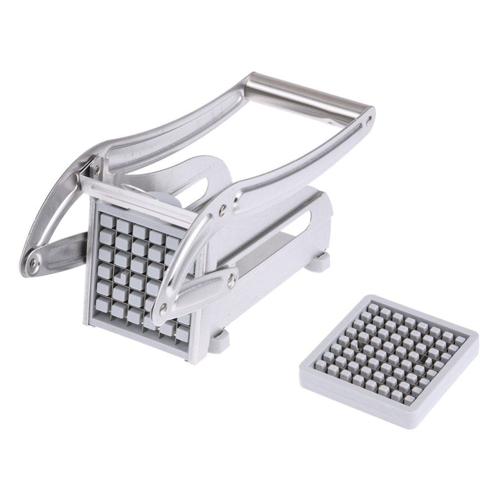 kitchen gadgets 2 Blades Potato Cutter Chopper Stainless French Fries Slicer for kitchen cortador de vegetales Home Kitchen Tool - Krosscanada