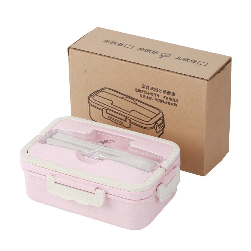 Korean - style Sealed Student Lunch Box With Lid And Compartment - Krosscanada
