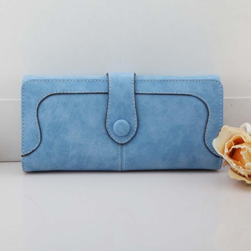 Korean version of the wallet ladies long retro matte stitching ladies wallet women's wallet wallet - Krosscanada