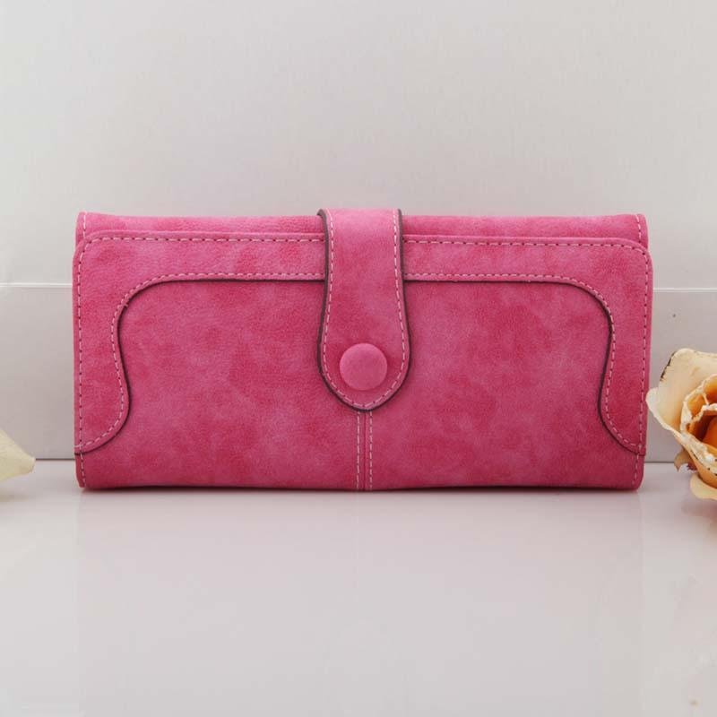 Korean version of the wallet ladies long retro matte stitching ladies wallet women's wallet wallet - Krosscanada
