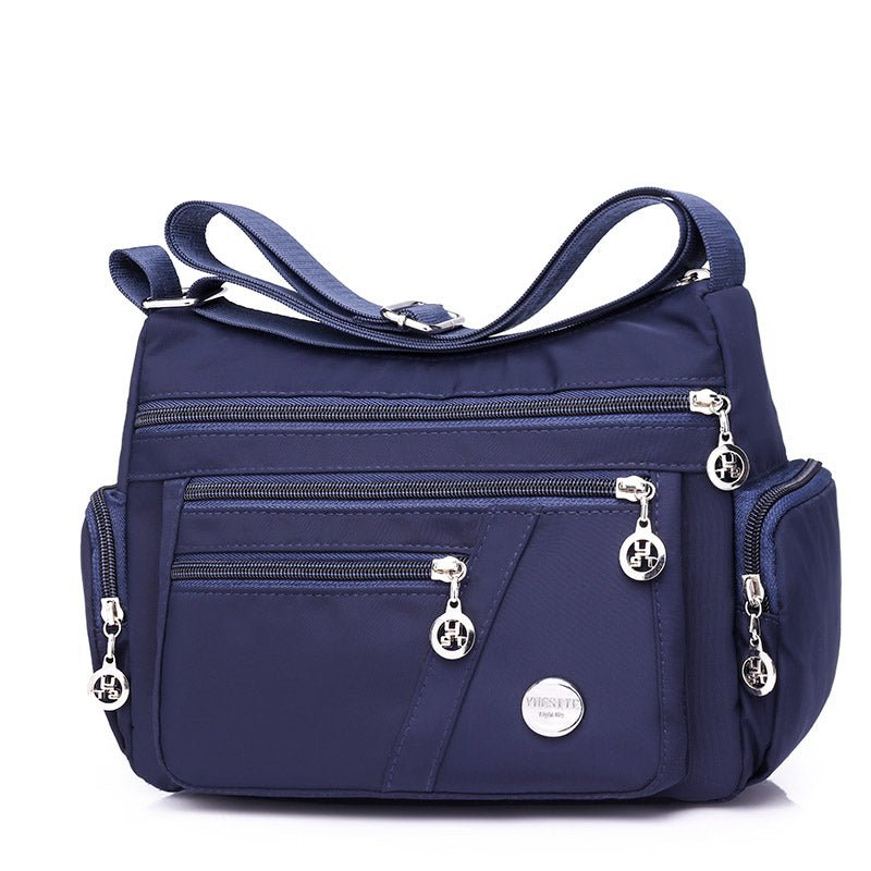 Ladies Multi - layer Square Fashion Women Shoulder Messenger Bag Waterproof Nylon Oxford Crossbody Bag Handbags - Krosscanada