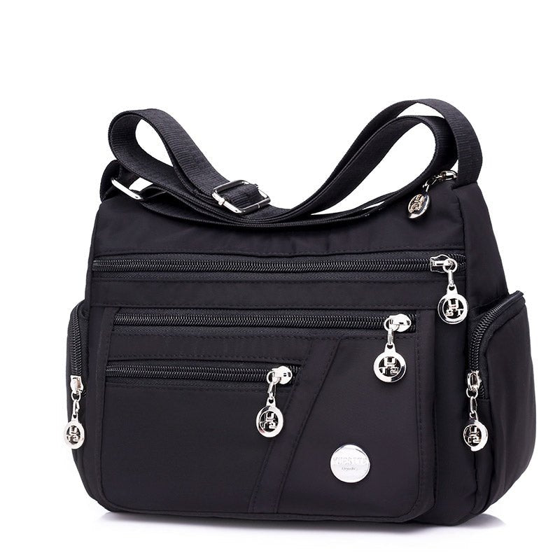 Ladies Multi - layer Square Fashion Women Shoulder Messenger Bag Waterproof Nylon Oxford Crossbody Bag Handbags - Krosscanada