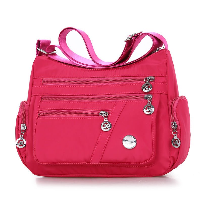 Ladies Multi - layer Square Fashion Women Shoulder Messenger Bag Waterproof Nylon Oxford Crossbody Bag Handbags - Krosscanada