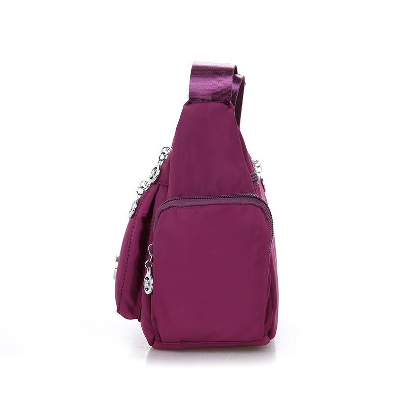 Ladies Multi - layer Square Fashion Women Shoulder Messenger Bag Waterproof Nylon Oxford Crossbody Bag Handbags - Krosscanada