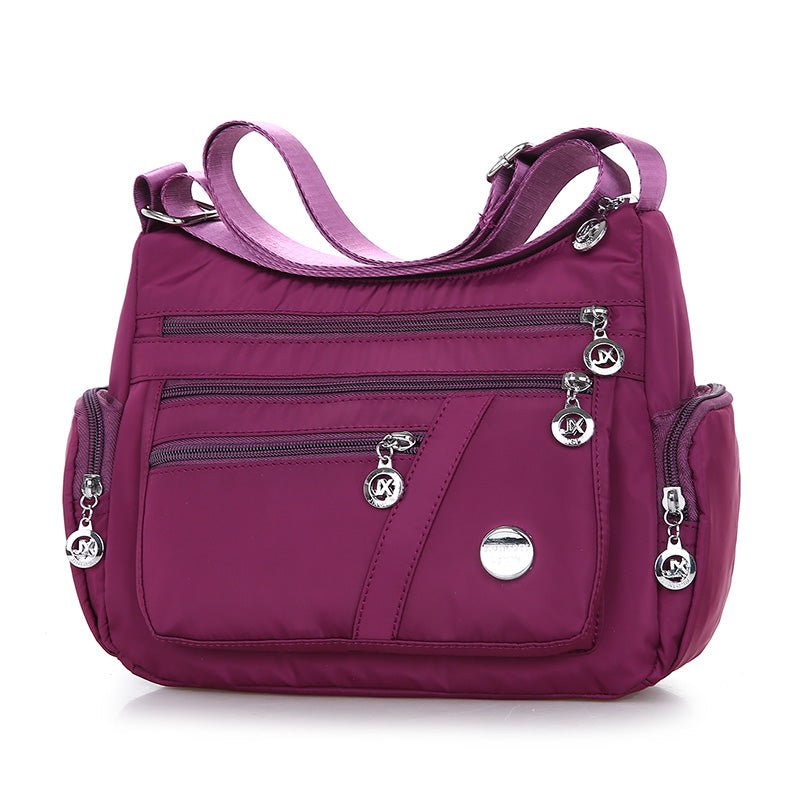 Ladies Multi - layer Square Fashion Women Shoulder Messenger Bag Waterproof Nylon Oxford Crossbody Bag Handbags - Krosscanada