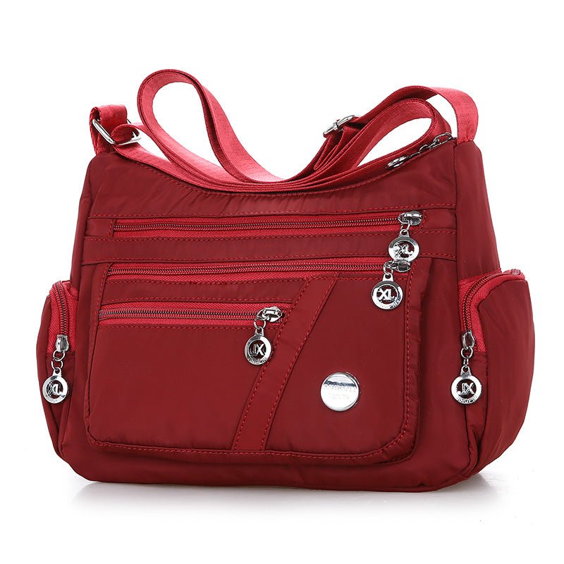 Ladies Multi - layer Square Fashion Women Shoulder Messenger Bag Waterproof Nylon Oxford Crossbody Bag Handbags - Krosscanada