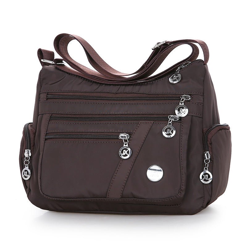 Ladies Multi - layer Square Fashion Women Shoulder Messenger Bag Waterproof Nylon Oxford Crossbody Bag Handbags - Krosscanada