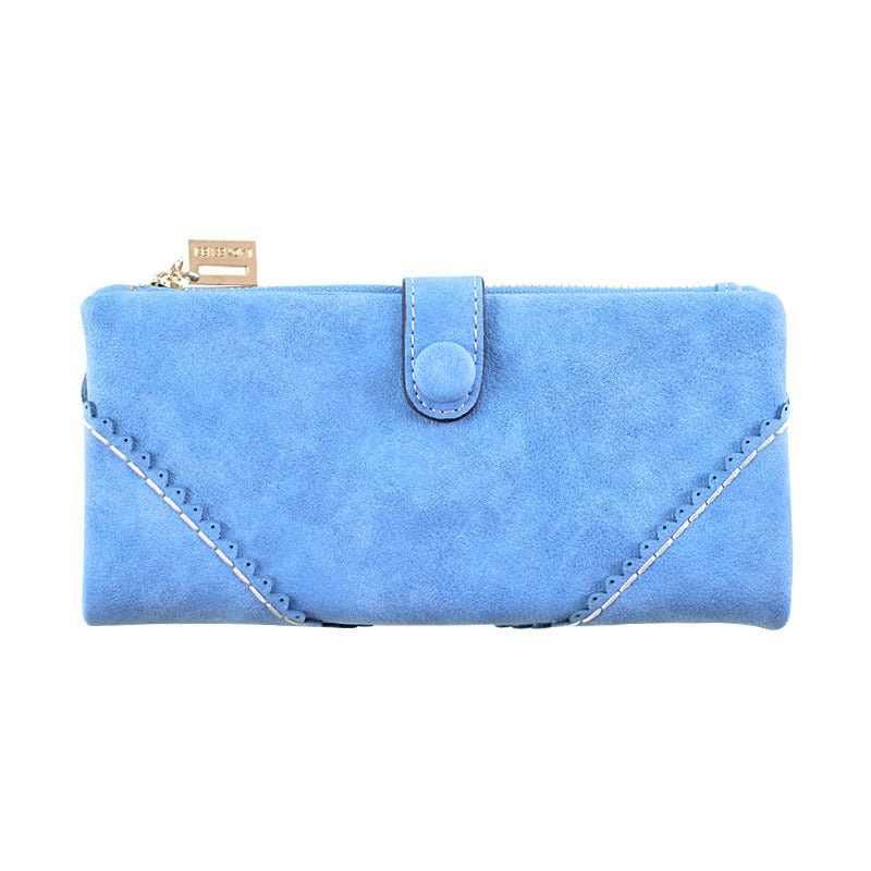 Lady purse 2021 female long lace lace buckle zipper multifunction large volume Purse Leather Wallet hand - Krosscanada