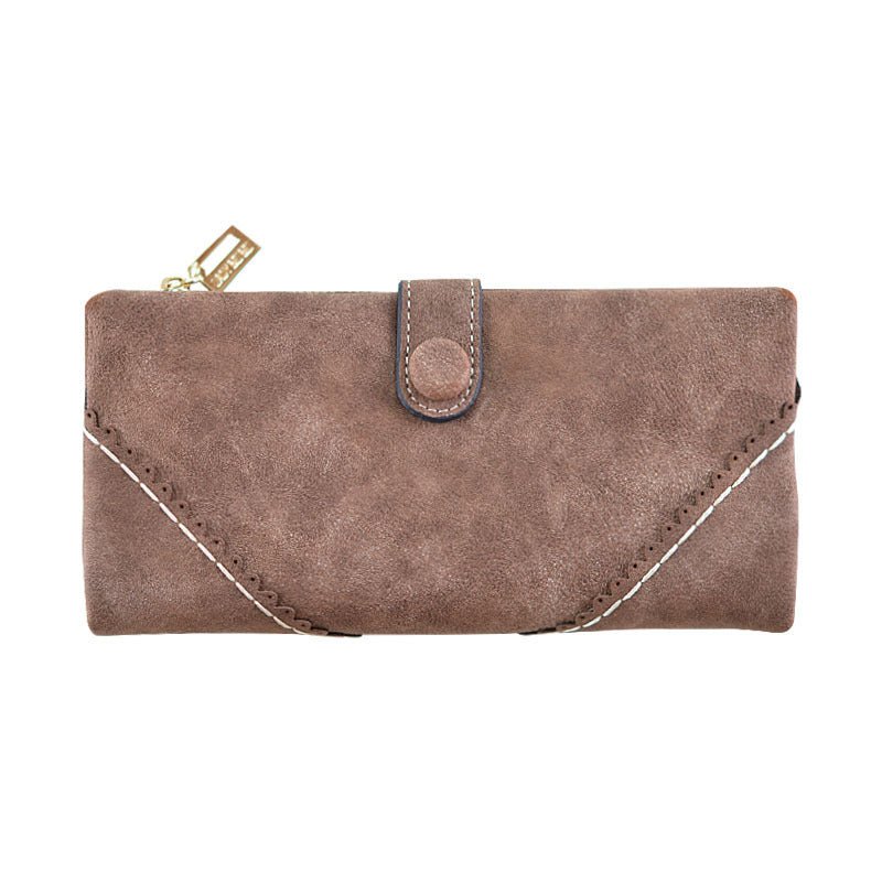 Lady purse 2021 female long lace lace buckle zipper multifunction large volume Purse Leather Wallet hand - Krosscanada