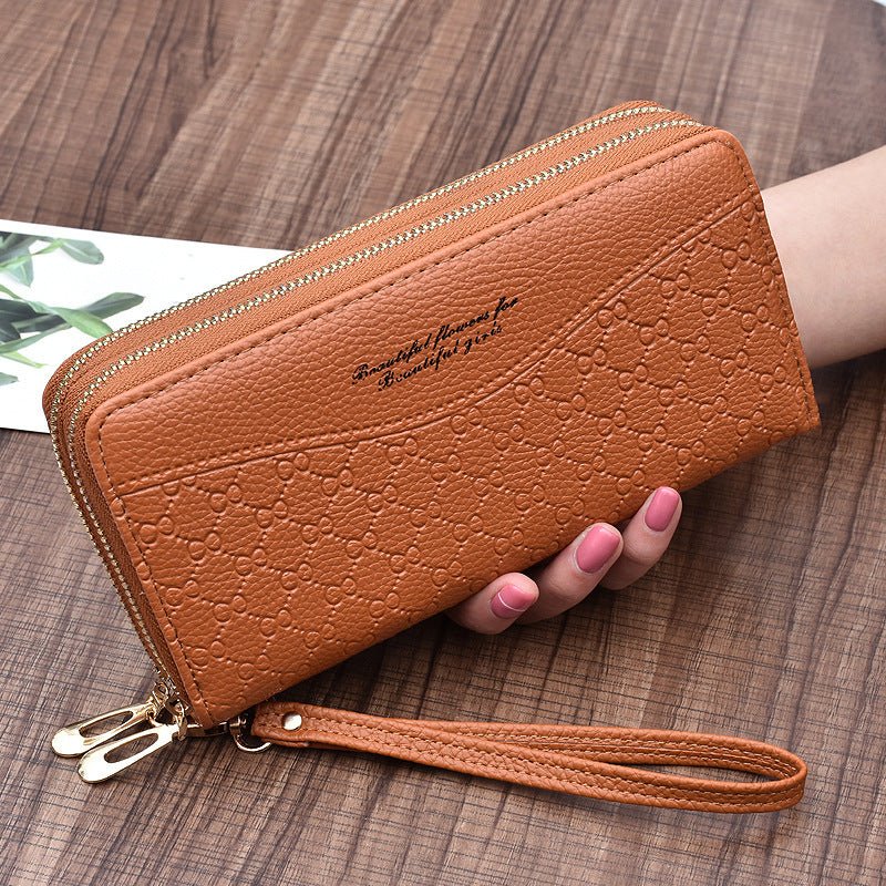 Large - Capacity Double Zipper Clutch Wallet Female Double - Layer Clutch Wallet - Krosscanada