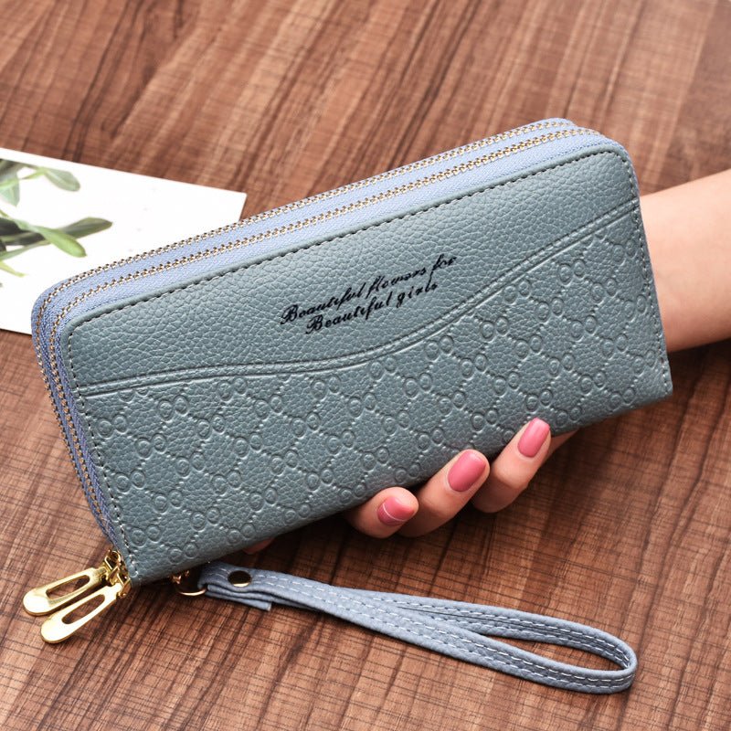Large - Capacity Double Zipper Clutch Wallet Female Double - Layer Clutch Wallet - Krosscanada