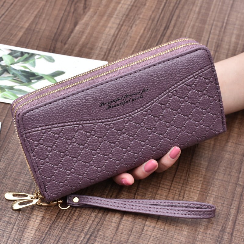 Large - Capacity Double Zipper Clutch Wallet Female Double - Layer Clutch Wallet - Krosscanada