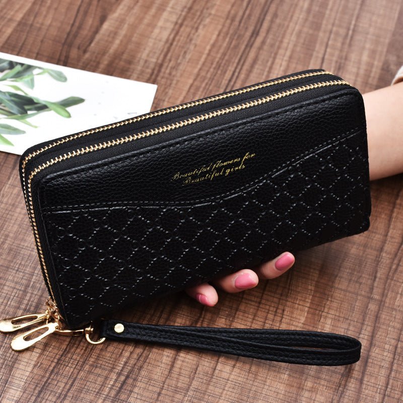 Large - Capacity Double Zipper Clutch Wallet Female Double - Layer Clutch Wallet - Krosscanada