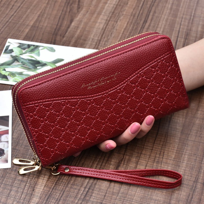 Large - Capacity Double Zipper Clutch Wallet Female Double - Layer Clutch Wallet - Krosscanada
