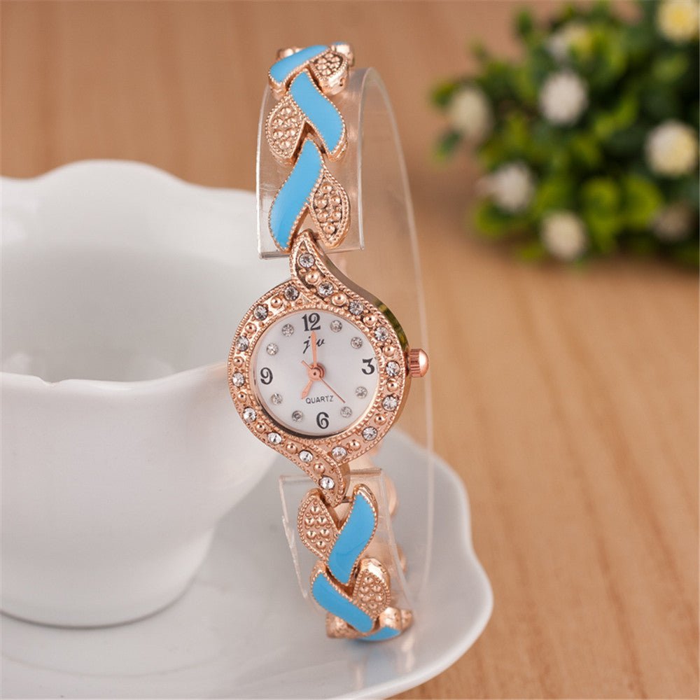 Leaf bracelet quartz wrist watch - Krosscanada