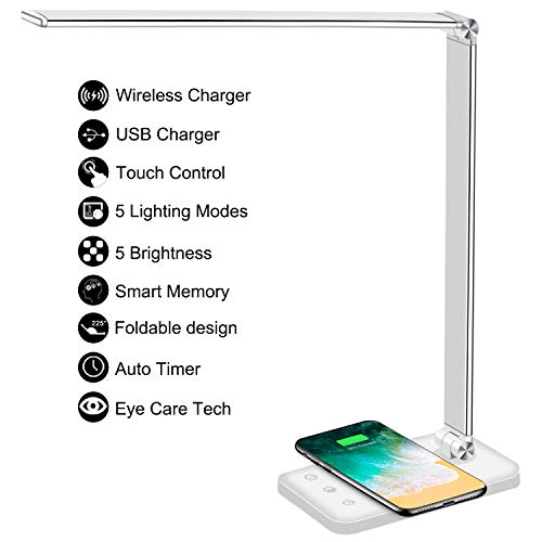 LED Desk Lamp with Wireless Charger - Krosscanada