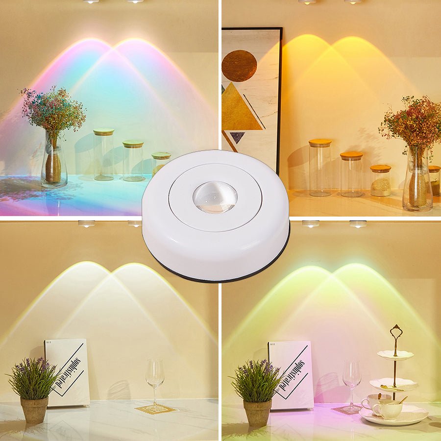 Led Lights Wireless Closet Kitchen Lights Under Furniture Battery Powered Sunset Nightlight Wall Lamp Bedroom Decoration Cabinet - Krosscanada