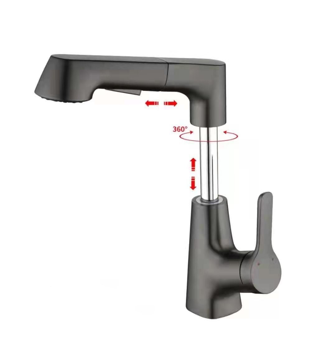 Lifting Cold And Tropical Shower Telescopic Mixing Faucet - Krosscanada