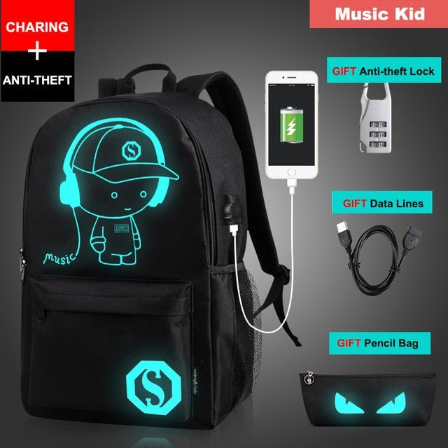 Luminous USB Charging Outdoor Leisure Bag - Krosscanada