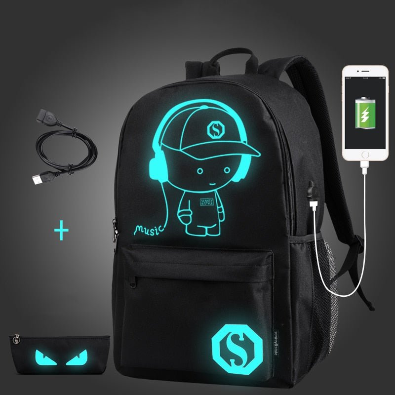 Luminous USB Charging Outdoor Leisure Bag - Krosscanada