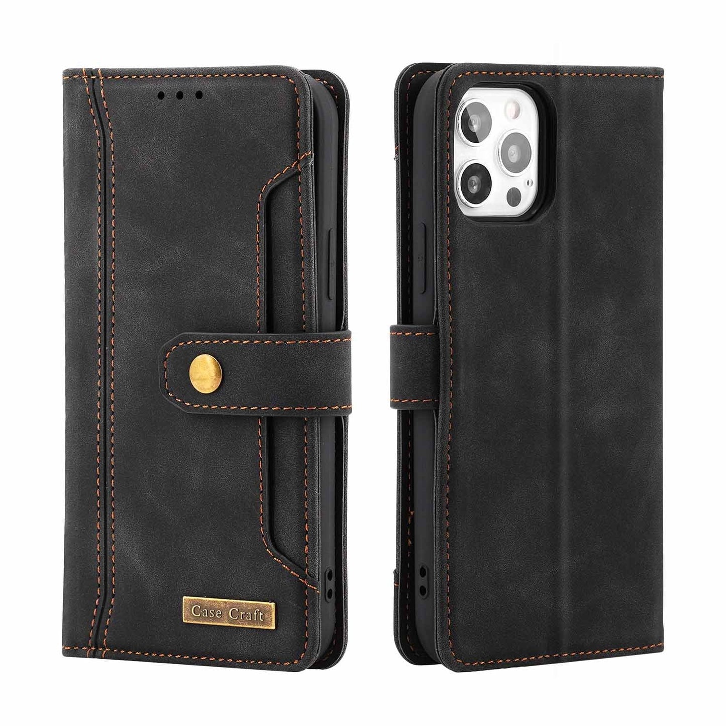 Magnetic Snap Protection Flap Wallet Leather Case - Krosscanada