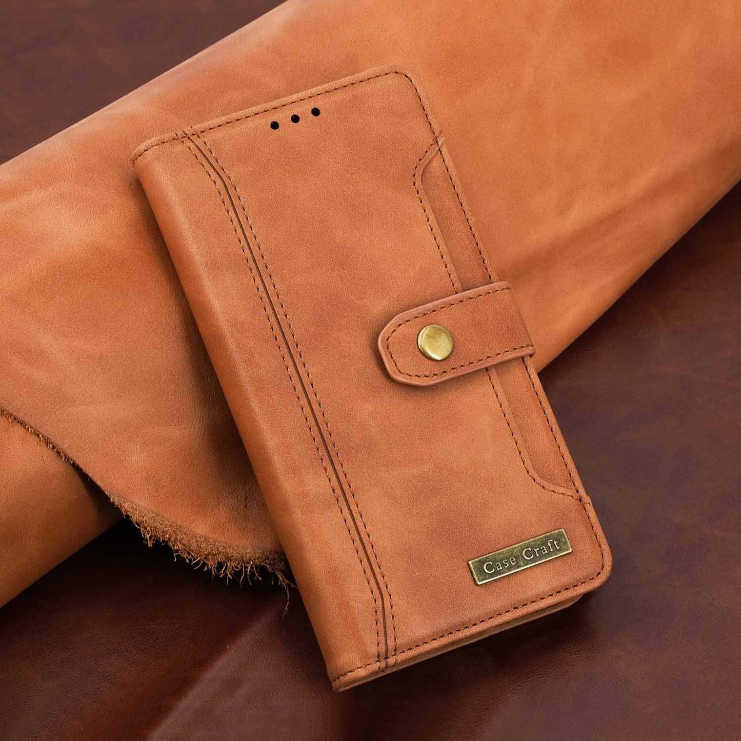 Magnetic Snap Protection Flap Wallet Leather Case - Krosscanada