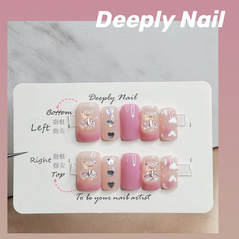 Manicure Wear Nail Custom Fake Nail Phototherapy Handmade Finished Product - Krosscanada