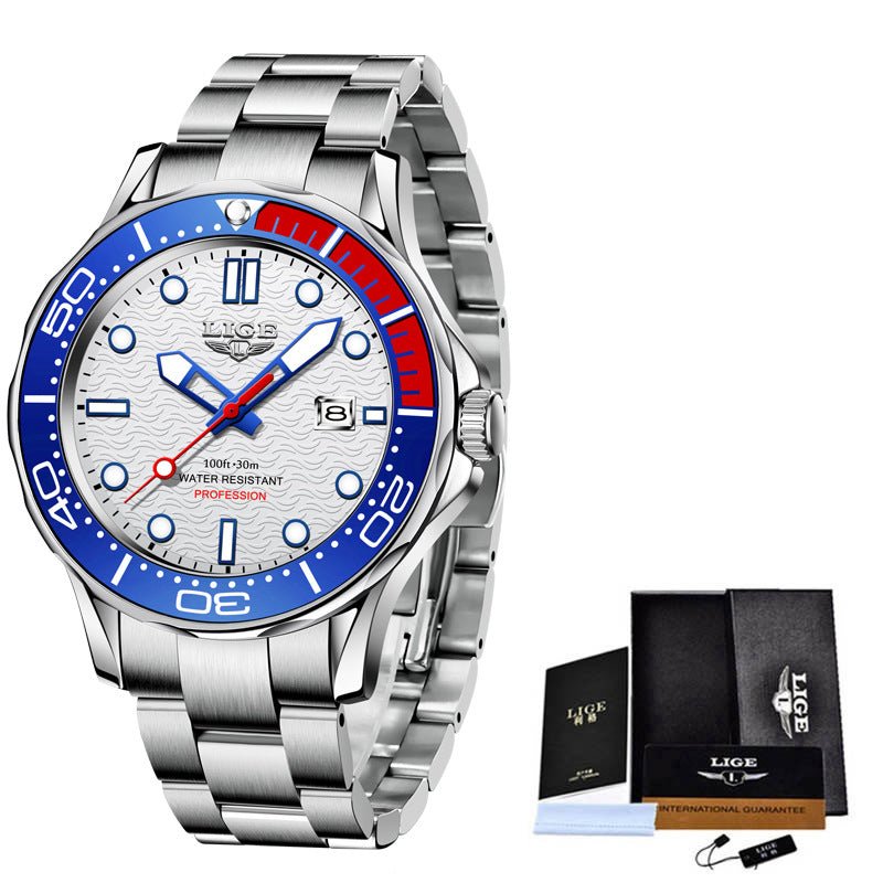 Men's Quartz Watch Luminous Dial Waterproof Watch Business - Krosscanada