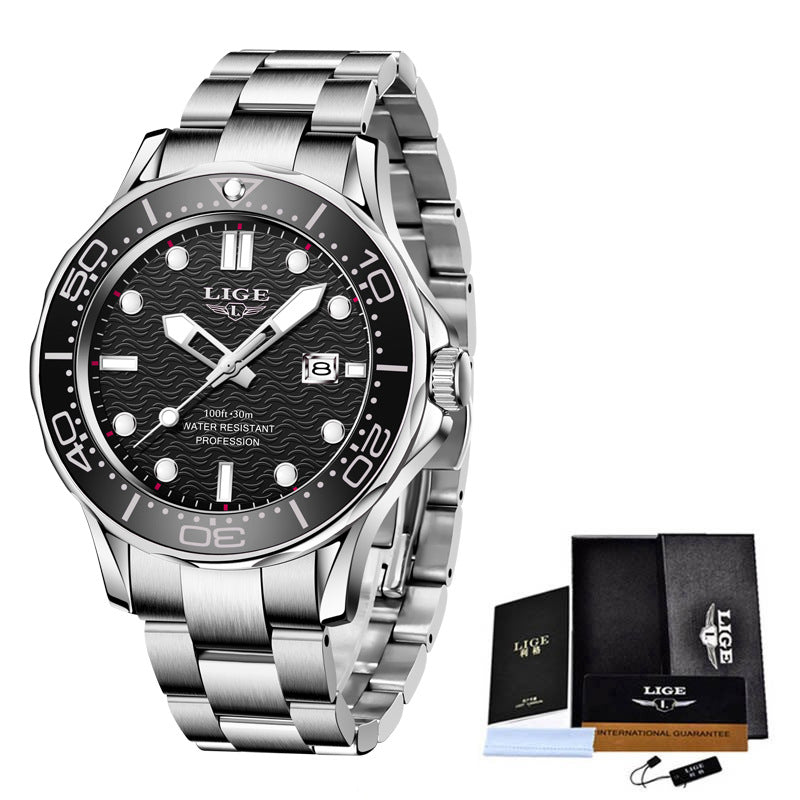 Men's Quartz Watch Luminous Dial Waterproof Watch Business - Krosscanada